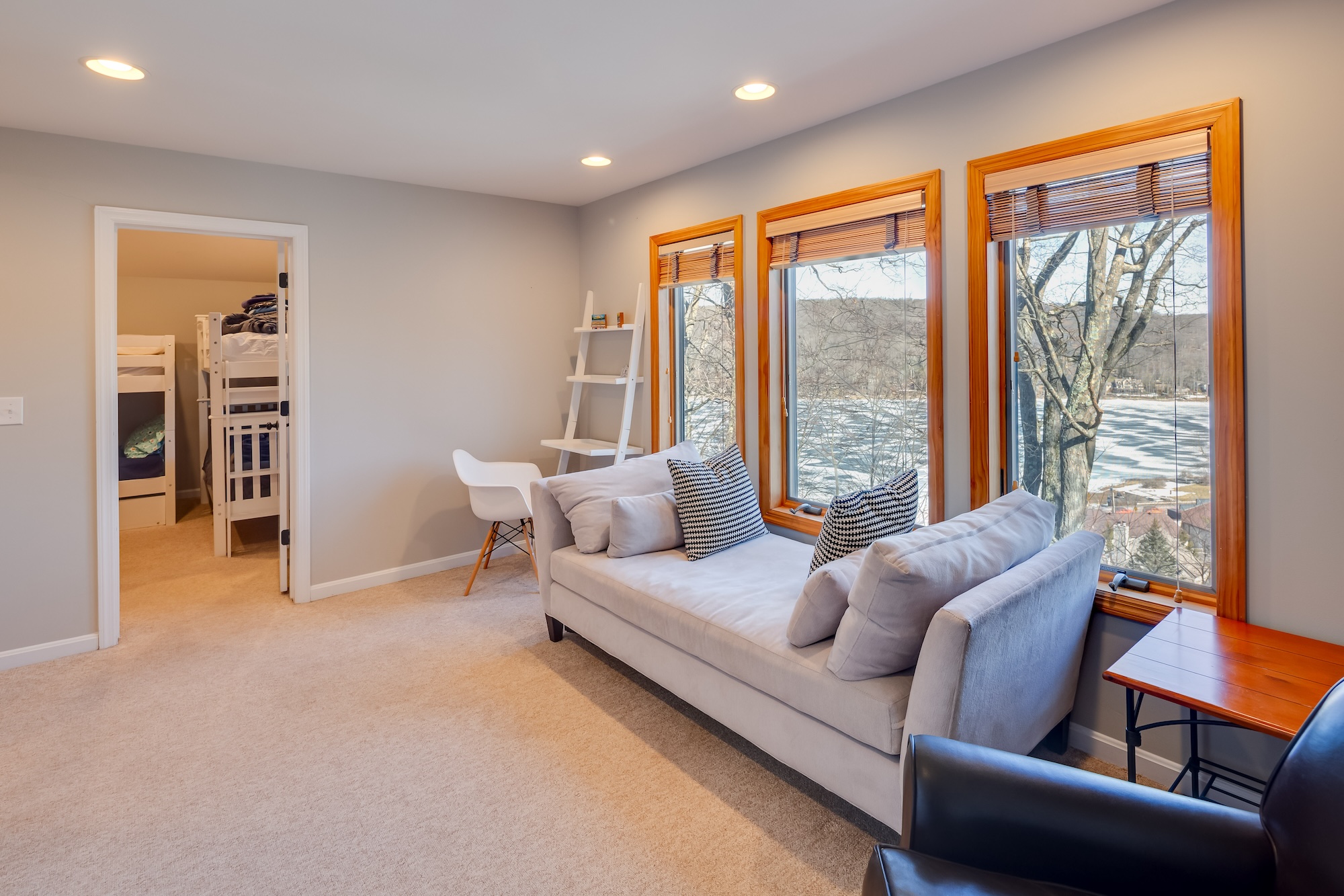 Seating room with bunk room