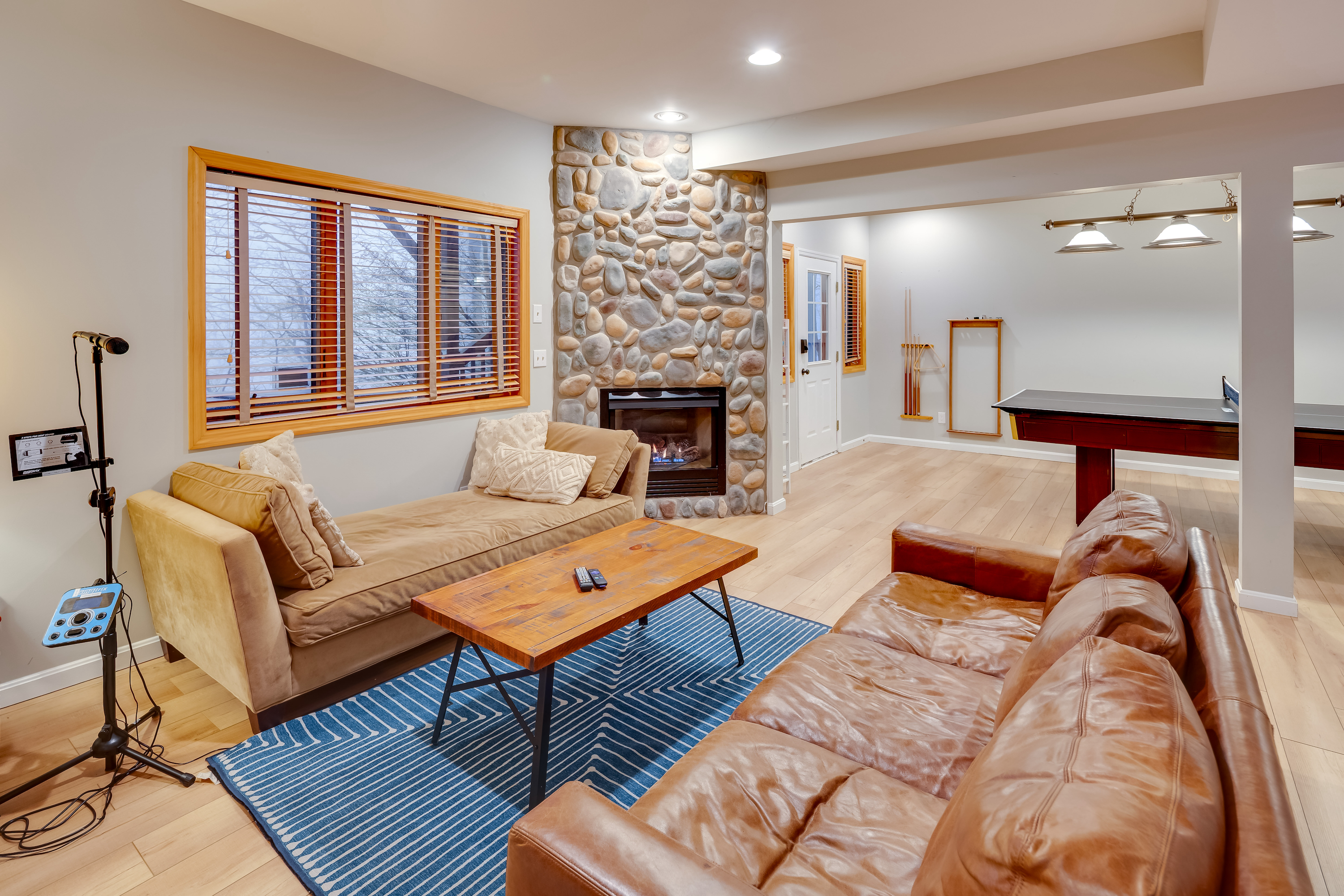 Family room fireplace